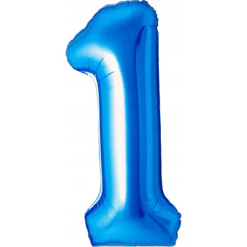 Balónek Foliový balónek „Číslice 1" modrý 40'