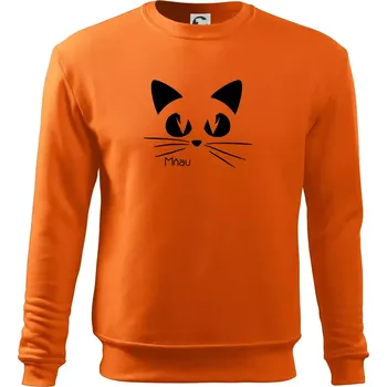 Pánská mikina Kočka mňau - Mikina Essential pánská - XL ( Oranžová )