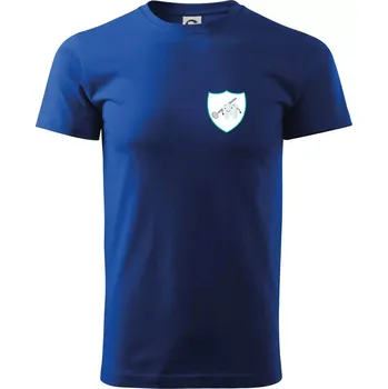 Pánské tričko Zoubek na prsu - zrcátko - Triko extra velké (5-8XL) - 8XL ( Královská modrá )