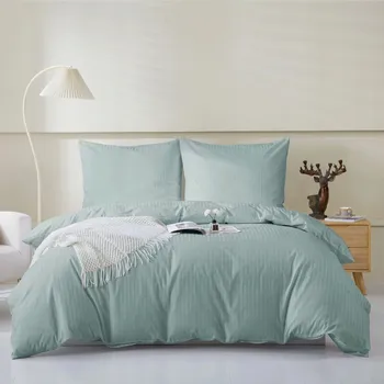 Povlečení Povlečení Šalvějově Mátové Damašek Bavlněné 220x200cm + 2 povlaky na polštáře 70x80