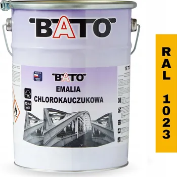 barva na kov Chlorkaučuková emailová Barva na kov BATO RAL 1023 žlutá 5L