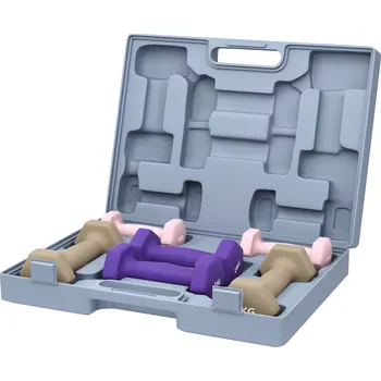 SPORTNOW sada činek, sada 6 činek se závažím, sada ocelových činek, 1kg, 2kg, 3kg