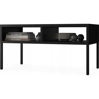 Konferenční stolek JAN NOWAK Kovový Stolek Loftový 90x45 cm Moderní MATTEO Černý