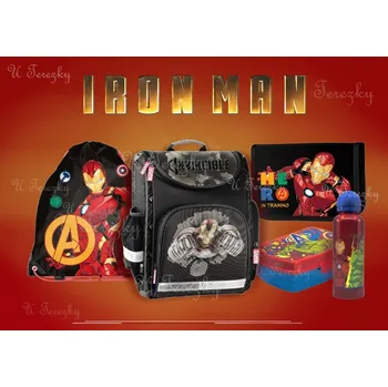 Školní batoh Školní set sada AVENGERS 5 ks batoh aktovka, sáček, penál IronMan Invincible