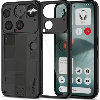 Náhradní kryt pro mobilní telefon Kryt Tech-Protect Magmat Nothing Phone 3 Black/Clear