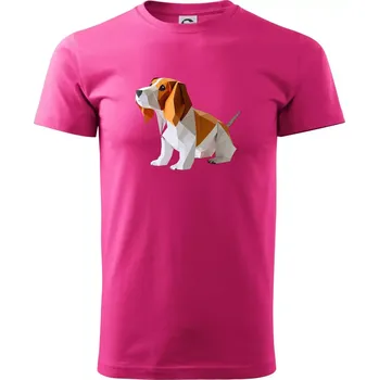 Bígl slepený z papíru - Klasické pánské triko vyšší gramáže - S ( Purpurová )