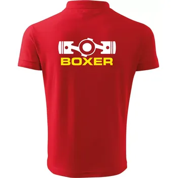 Pánská košile Boxer Píst - Polokošile pánská Pique Polo 203 - 2XL ( Červená )