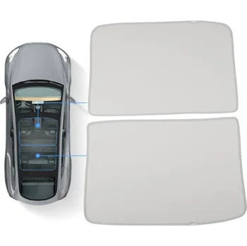 Stínítko do auta Šedá sluneční clona na střechu Tesla Model Y (2021-2023) UV ochrana