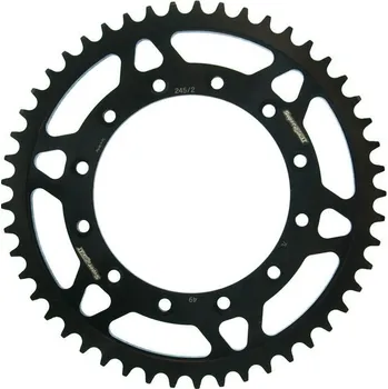 Řetězová sada pro motocykl Řetězová rozeta SUPERSPROX RFE-245/2:49-BLK černý 49 zubů, 520