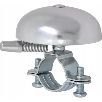 Zvonek na kolo Zvonek YWS-308A Alu/Ocel 50 mm STŘÍBRNÝ