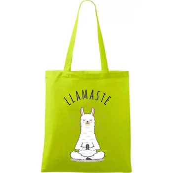 Yoga Llamaste - Taška bavlněná - 42 x 38 cm ( Limetková )