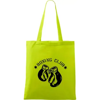 Boxing club nápis - Taška bavlněná - 42 x 38 cm ( Limetková )