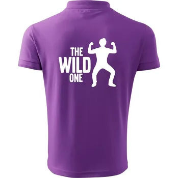Pánská košile Bachelor party - The wild one - Polokošile pánská Pique Polo 203 - L ( Fialová )