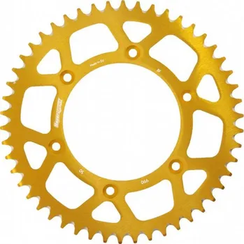 Řetězová sada pro motocykl Hliníková řetězová rozeta SUPERSPROX RAL-990:50-GLD zlatá 50 zubů, 520