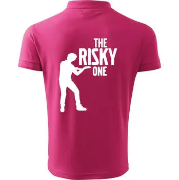 Pánská košile Bachelor party - The risky one - Polokošile pánská Pique Polo 203 - S ( Purpurová )