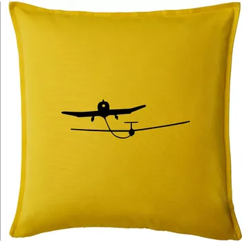 Polštář Tažení kluzáku - Polštář 50x50 - 50x50 - Pouze potah ( Žlutá )