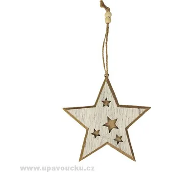 Vánoční dekorace Dřevěná hvězda