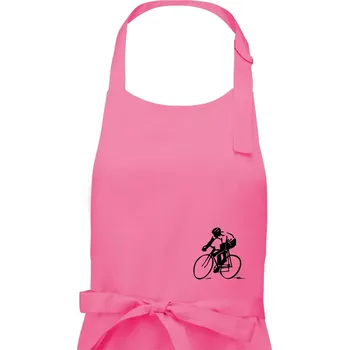 Kuchyňská zástěra Silniční cyklista - Dámská zástěra na vaření - Univerzální velikost ( Růžová )