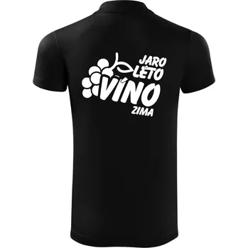 Pánská košile Jaro, léto, víno, zima - Polokošile Victory sportovní (dresovina) - XL ( Černá )