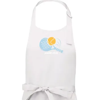 Kuchyňská zástěra Padel club - Pánská zástěra na vaření - Univerzální velikost ( Bílá )