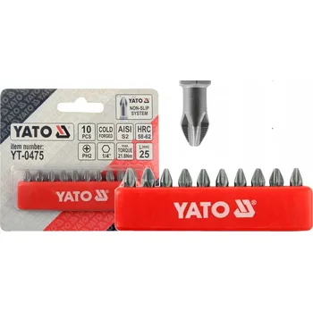 Příslušenství k nářadí ŠROUBOVACÍ BITY PH2 25MM SADA 10 KUSŮ