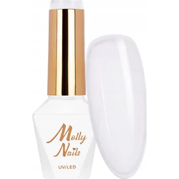 Lak na nehty Hybridní lak na nehty MOLLYNAILS 8g French Manicure White Č. 131