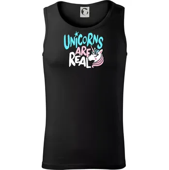 Unicorns are real ponny - Tílko pánské Core - 2XL ( Černá )