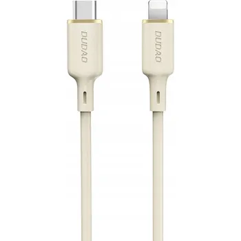 Datový kabel Kabel Dudao USB typ C - Apple Lightning 1 m bílý