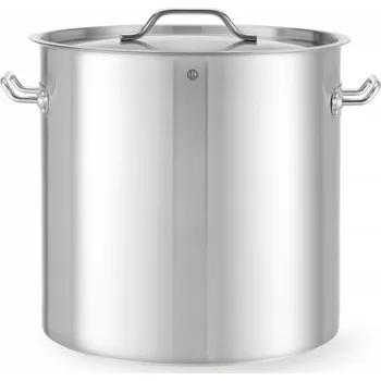 Dóza na potraviny Vysoká nádoba na dušení - s víkem, HENDI, Budget Line, 50L, ⌀400x(H)400mm