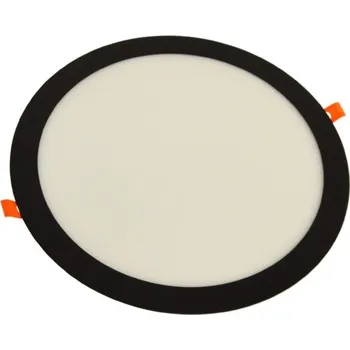 Stropní zapuštěné svítidlo Brolux 24 W s integrovaným LED zdrojem, černé