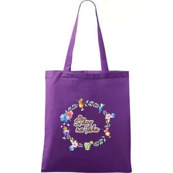 Šťávy na tahu - Taška bavlněná - 42 x 38 cm ( Fialová )