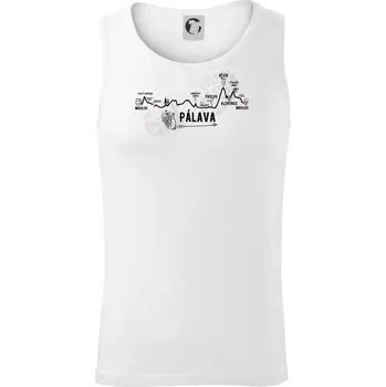 Pánské termoprádlo Profil kopců - Kolem Pálavy - Tílko pánské Core - M ( Bílá )