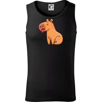 Unavená kapybara - Tílko pánské Core - L ( Černá )