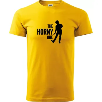 Bachelor party - The horny one - Triko extra velké (5-8XL) - 8XL ( Žlutá )
