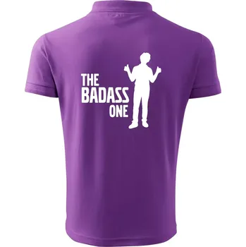 Pánská košile Bachelor party - The badass one - Polokošile pánská Pique Polo 203 - S ( Fialová )