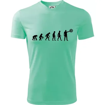 Chlapecké tričko Evoluce střelec terč - Dětské triko sportovní (dresovina) - 122 cm/6 let ( Mátová )