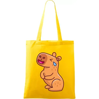 Smutná kapybara - Taška bavlněná - 42 x 38 cm ( Žlutá )