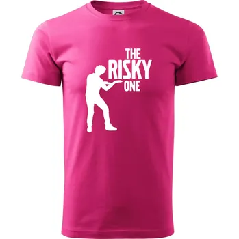 Pánská móda Bachelor party - The risky one - Klasické pánské triko vyšší gramáže - L ( Purpurová )