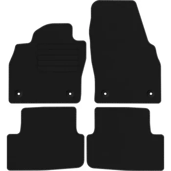 autokoberec Velurové autokoberce s upevněním v sadě Edecor