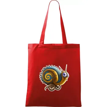 Nákupní taška Poštovní vůz z doby dávno minulé - Taška bavlněná - 42 x 38 cm ( Červená )