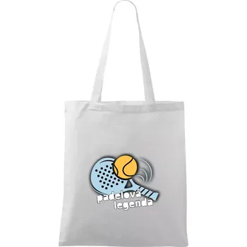 Padelová legenda - Taška bavlněná - 42 x 38 cm ( Bílá )