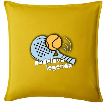 Polštář Padelová legenda - Polštář 50x50 - 50x50 - Pouze potah ( Žlutá )