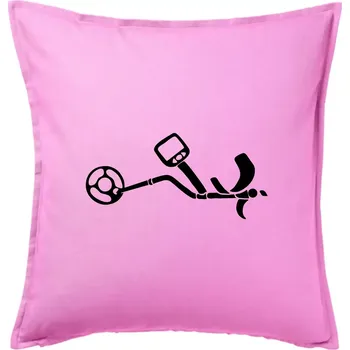 Polštář Detektor na hledání kovů - Polštář 50x50 - 50x50 - Pouze potah ( Růžová )