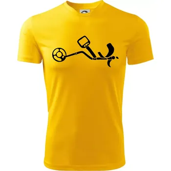 Chlapecké tričko Detektor na hledání kovů - Dětské triko sportovní (dresovina) - 134 cm/8 let ( Žlutá )