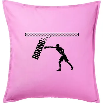 Polštář Boxing boxer - Polštář 50x50 - 50x50 - Pouze potah ( Růžová )