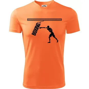 Chlapecké oblečení Boxing boxer - Dětské triko sportovní (dresovina) - 158 cm/12 let ( Neon mandarine )