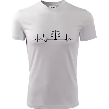 Chlapecké tričko EKG soudce - Dětské triko sportovní (dresovina) - 146 cm/10 let ( Bílá )