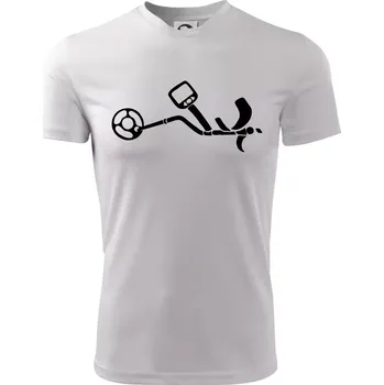 Detektor na hledání kovů - Dětské triko sportovní (dresovina) - 146 cm/10 let ( Bílá )