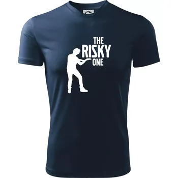 Pánské tričko Bachelor party - The risky one - Pánské triko Fantasy sportovní (dresovina) - S ( Námořní modrá (velmi tmavá - téměř černá) )
