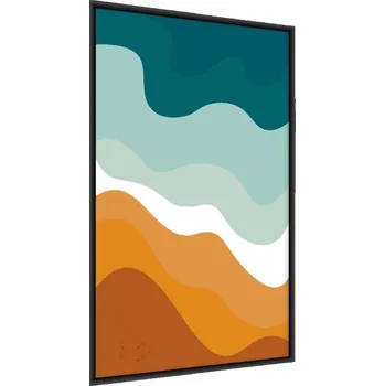 Obraz Plakát v Rámu Barevné Vlny Moderní 50x70